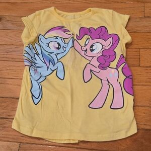 My Little Pony Yellow Tee with Pink and Blue Characters